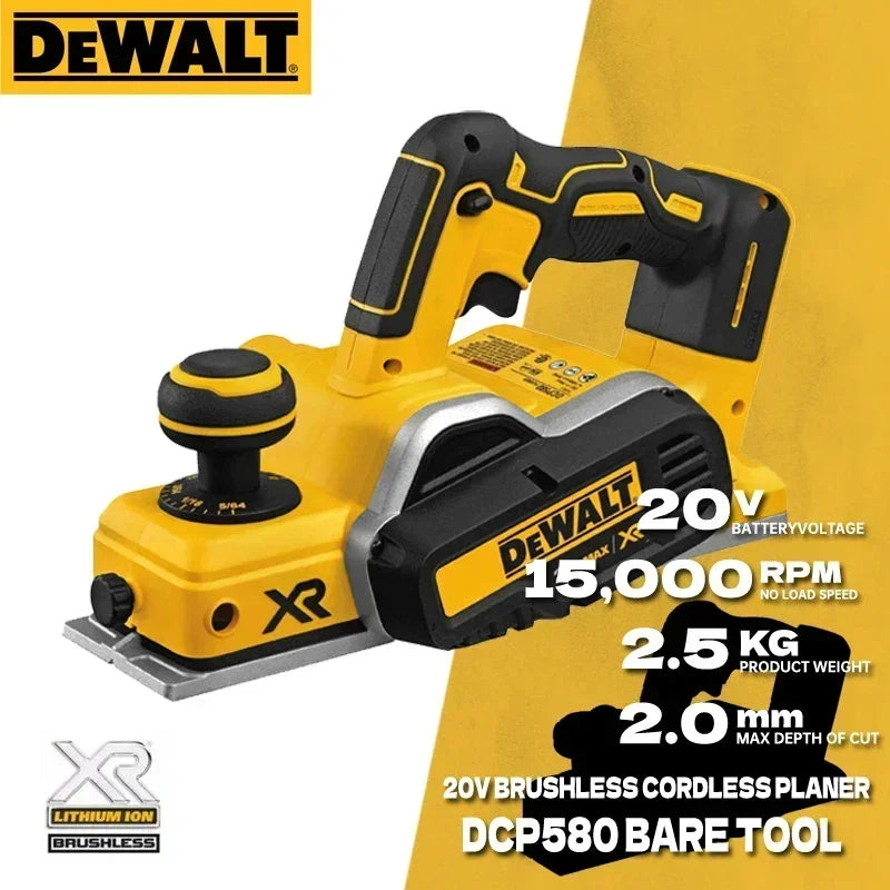 Raboteuse sans fil DEWALT DCP580 20 V Moteur sans balais 15 000 tr/min Défonceuse électrique Découpeuse de bois Machine de découpe de bois Dewalt Power Tools