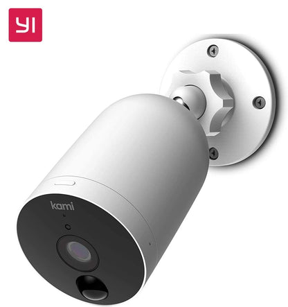 Caméra de sécurité extérieure sans fil Yi 1080p Surveillance extérieure Caméra intelligente IP pour porte d'entrée avec vision nocturne WiFi étanche