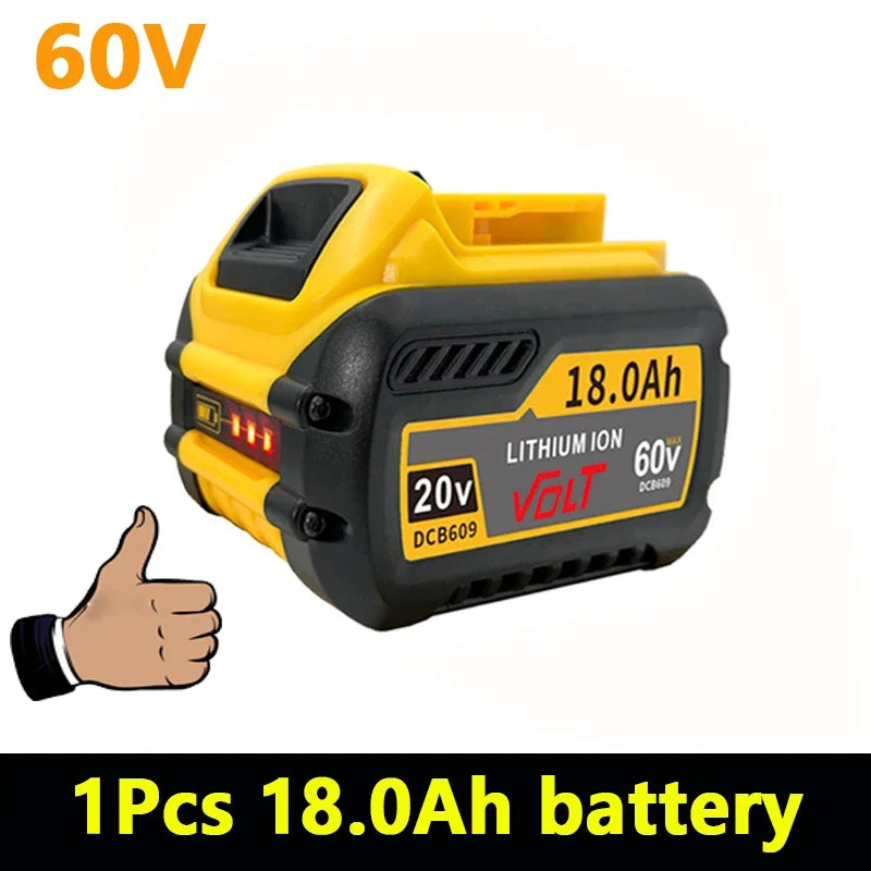 DCB209 MAX Flex volt. Pentru baterie originală Dewalt DCB606 DCB205 DCB206 DCB209 DCB182 Baterie pentru scule electrice 20V/60V Baterie 18000mAh