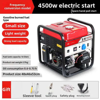 Gasoline generator 220V household small single three-phase 380 volts dual voltage 5KW6/8/10 kW frequency conversion outdoor