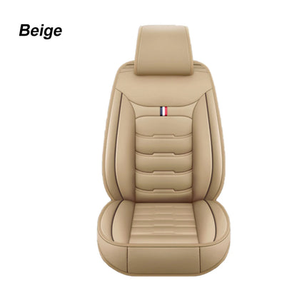 Univers Car Full Seat Cover PU Leather Car Seat Protector Design Airbag Front&Rear Split Bench Compatible Cover Fit Most Car SUV