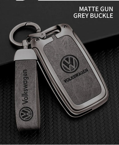 Leather Car Remote Key Case Protector Cover For Volkswagen VW Polo Tiguan Golf Jetta Beetle Eos Scirocco Up Transporter Sharan