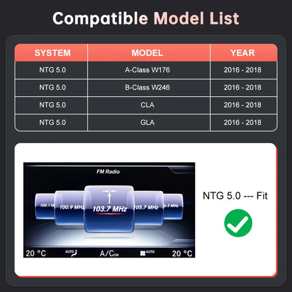 Road Top Wireless CarPlay for Mercedes Benz A B Class W176 W246 GLA CLA 2016-2018 with Android Auto Mirror Link AirPlay Function