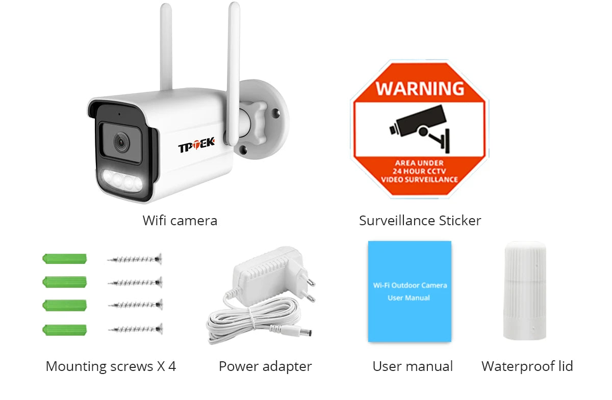 Caméra IP 8MP 4K Wifi sans fil 5MP AI Détection humaine iCSee CCTV Bullet Surveillance extérieure Caméra vidéo de protection de sécurité Cam