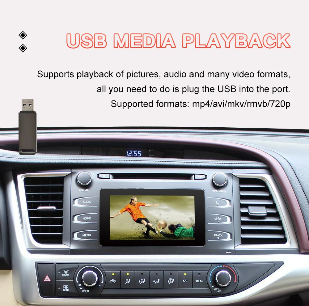 Wireless Carplay Android Auto For TOYOTA Touch2 Entune2.0 Highlander Auris Sienna Prius Yaris Camry Corolla Avensis RAV4