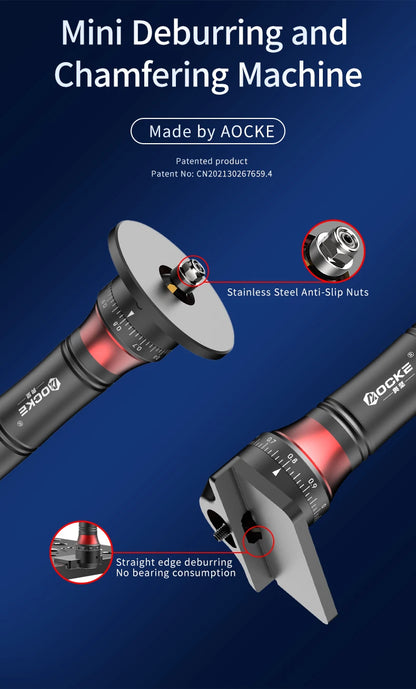 Mini mașină pneumatică portabilă de teșit cu arc de 45 de grade Mașină de tăiat teșit manual pentru debavurarea metalelor 0,1 ~ 0,9 mm