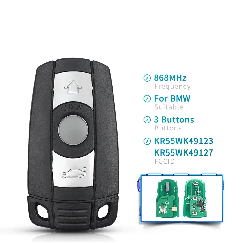 KEYYOU Remote Key 315MHz 433Mhz 868MHz Chip For BMW CAS3 1/3/5/7 Series X5 X6 E60 E61 E70 E71 E87 E90 Z4 KR55WK491