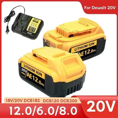 Baterie DCB200 20V Compatibilă cu scule electrice Dewalt 18V 12Ah unealtă electrică reîncărcabilă Baterii cu litiu 20V 18V 18v 12Ah