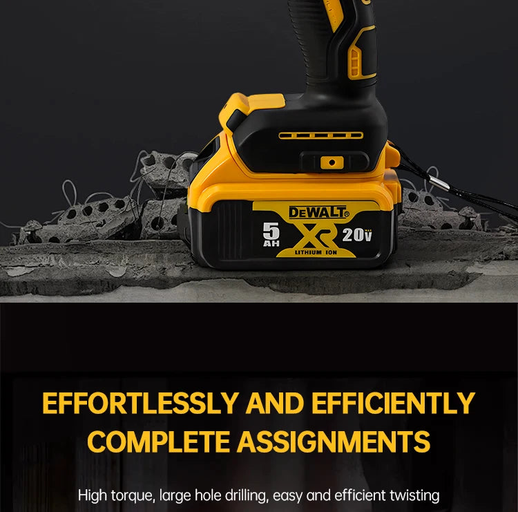 DEWALT DCD796 Burghiu electric 13mm Șurubelniță portabilă fără perii 70 Nm Mașină de găurit cu impact Litiu reîncărcabilă 20V Unealtă electrică