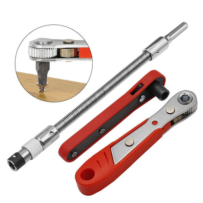 Hexagon Ratchet Spanner 1/4inch Mini Quick Release Socket Tools Household Handle Repair Wrench Screwdriver for Car Vehicle