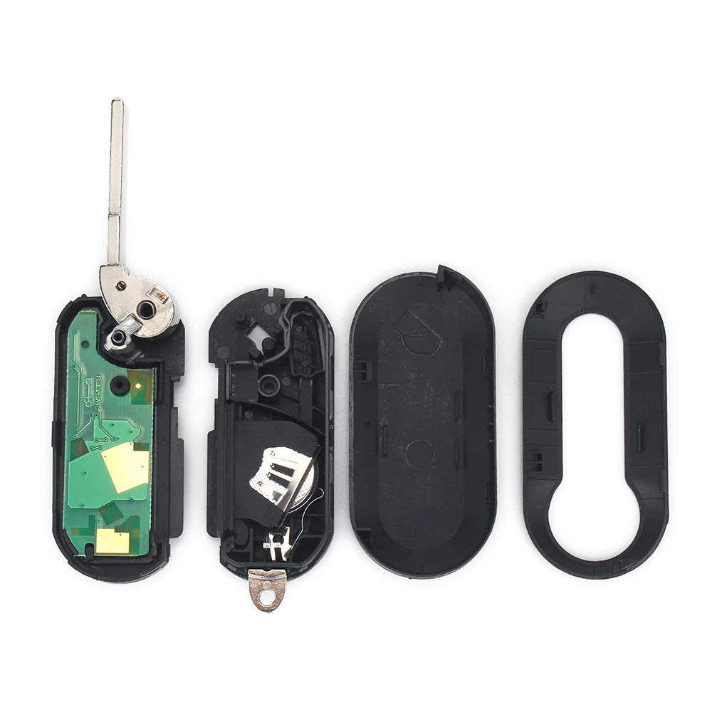 KEYYOU Keyless Entry Car Remote Key Fob 433MHz For Fiat 500L MPV Punto Ducato Qubo 2010-2017 DelphiBSI PCF7946 Chip 3 Buttons