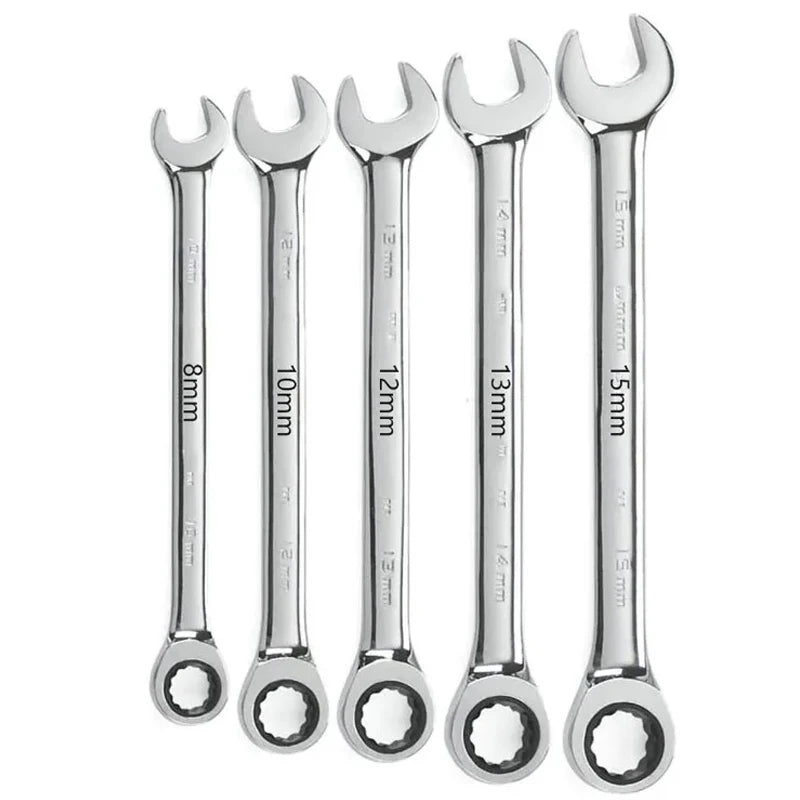 Ratchet Metric Wrenches Torque Universal Spanners for Car Repair Hand Tools