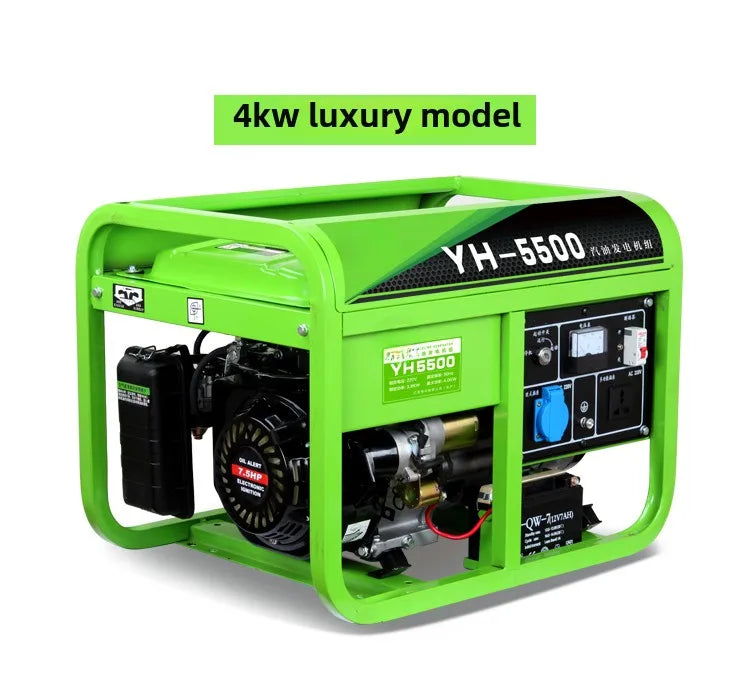 Gasoline generator 220V household small single three-phase 380 volts dual voltage 5KW6/8/10 kW frequency conversion outdoor