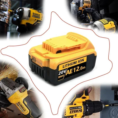 Baterie DCB200 20V Compatibilă cu scule electrice Dewalt 18V 12Ah unealtă electrică reîncărcabilă Baterii cu litiu 20V 18V 18v 12Ah