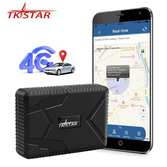 TKSTAR TK915 4G Tracker GPS auto 7800mAh Baterie Puternic Magnetic Impermeabil Shake Fall Alarmă Durată de viață Aplicație gratuită GPRS Locator