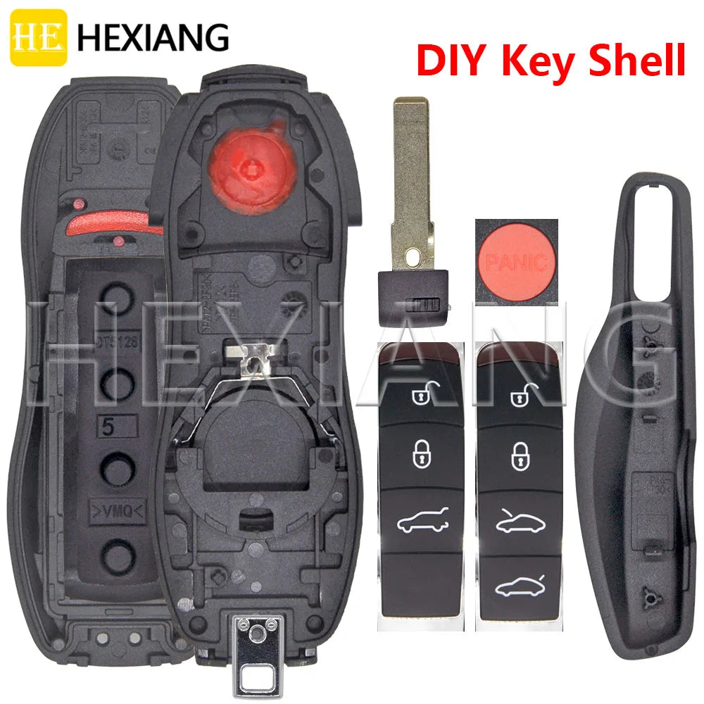 HE 3/4/5 Button Replacement Car Remote Key Shell Case For Porsch Macan Panamera Cayenne