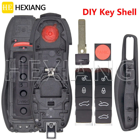 HE 3/4/5 Button Replacement Car Remote Key Shell Case For Porsch Macan Panamera Cayenne