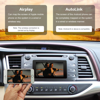 Wireless Carplay Android Auto For TOYOTA Touch2 Entune2.0 Highlander Auris Sienna Prius Yaris Camry Corolla Avensis RAV4