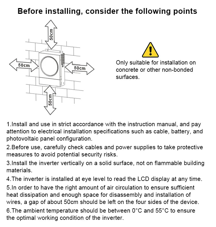 Onduleur solaire hybride à double entrée MPPT PV 11 kW 48 V CC 230 V CA à onde sinusoïdale pure Contrôleur de charge 150 A intégré Jusqu'à 6 unités en parallèle