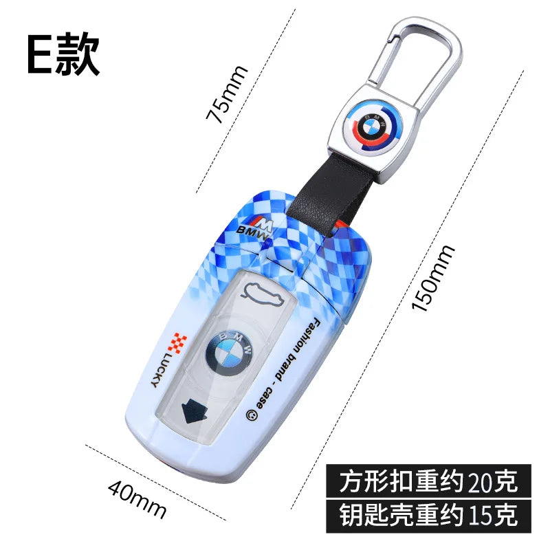 Fashion Racing Style Design Car Key Case Cover For BMW E90 E60 E70 E87 3 5 6 Series M3 M5 X1 X5 X6 Z4 E71 E72 E88 E89 E91 E92 Z4