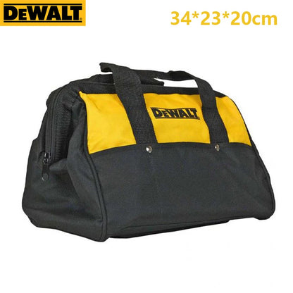 DEWALT 13" Mini Geantă de scule pentru antreprenori pentru sarcini grele Geanta pentru scule electrice din pânză din nailon Trusă de instrumente originală 34*23*20cm