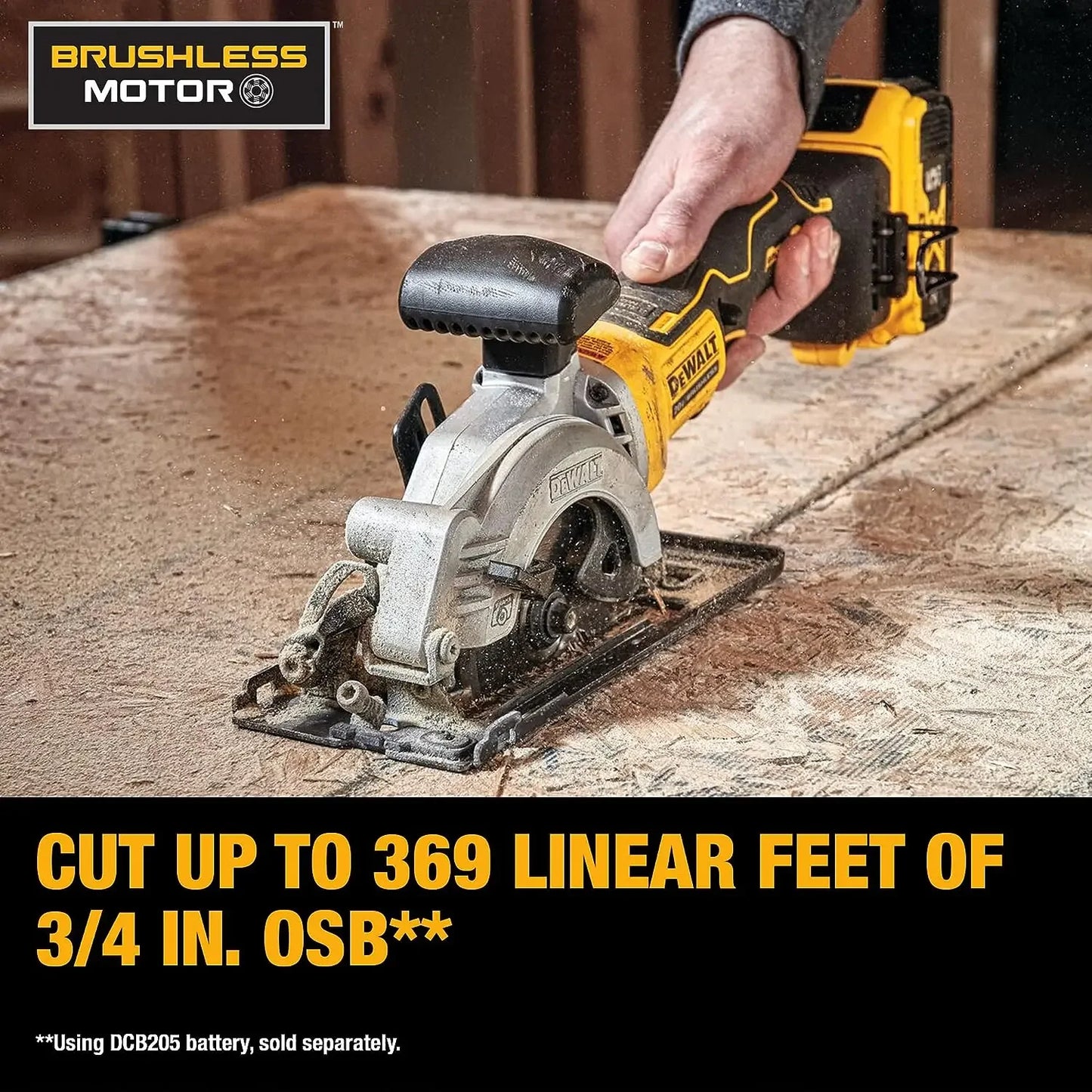 Ferăstrău circular DEWALT DCS571 ATOMIC 20V MAX 115MM 4-1/2-inch, fără perii, fără fir, mașină de tăiat ferăstrău pentru prelucrarea lemnului