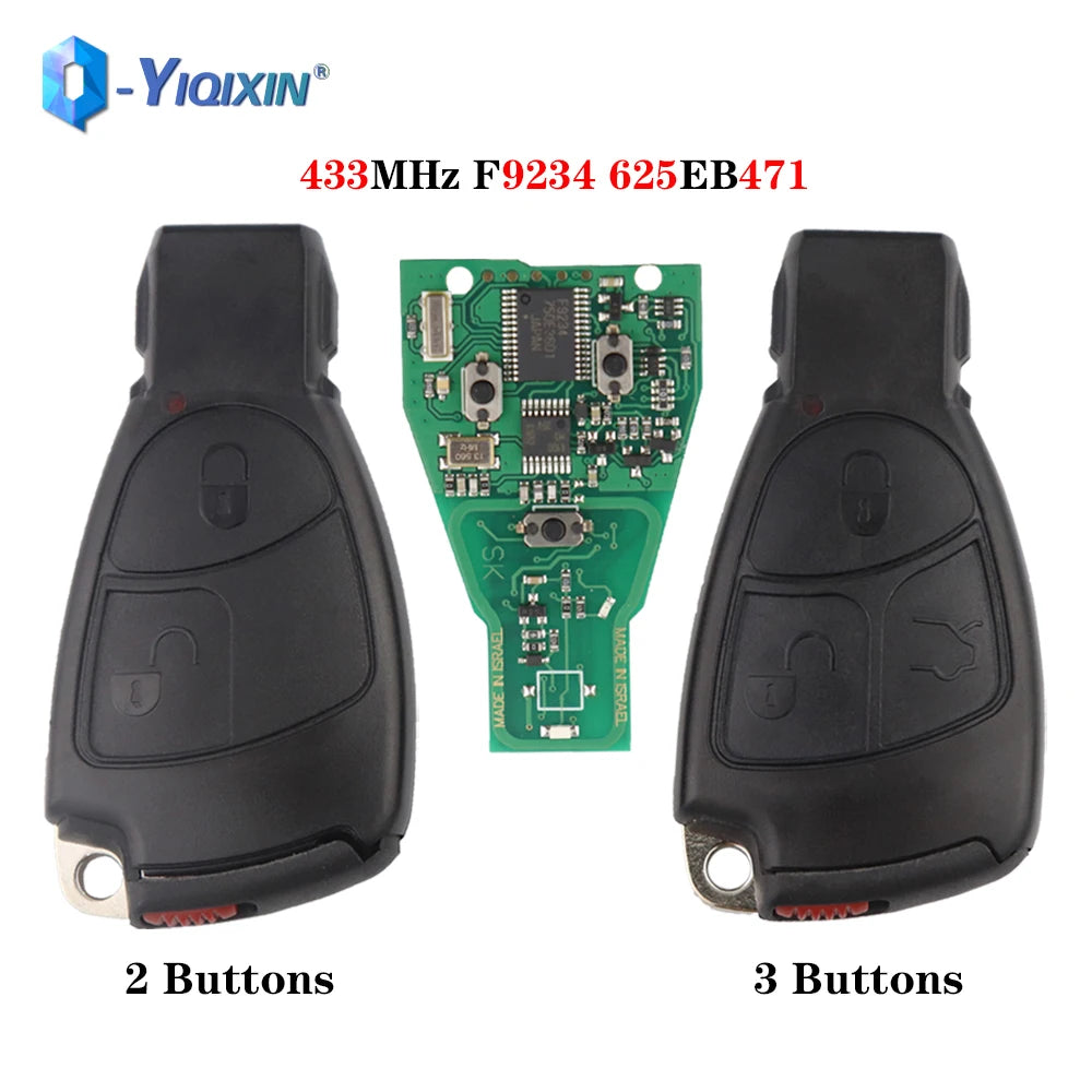 YIQIXIN 433Mhz 2/3 Buttons Remote Car Key For Mercedes Benz NEC B C E S Class ML SL  SLK CL W204 W203 W211 W208 Circuit Board