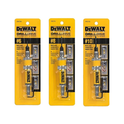 DEWALT 2 în 1 Burghiu Flip Drive Unitate completă 6mm 8mm 10mm #6 #8 #10 Burghie pentru lemn pentru frecare Seria DW270