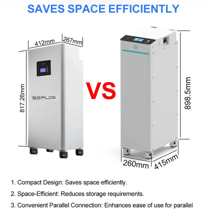 Poland Stock Seplos V4 Kits Lifepo4 Battery With 10A Active Balancer 51.2V 280AH 304AH 314AH Home Solar CAN RS485 Free To EU