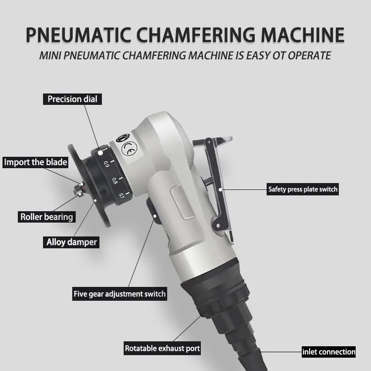 Professional Mini Pneumatic Air Chamfering Machine Wholesale Pneumatic Chamfer For Metal Steel Aluminum PVC Wood