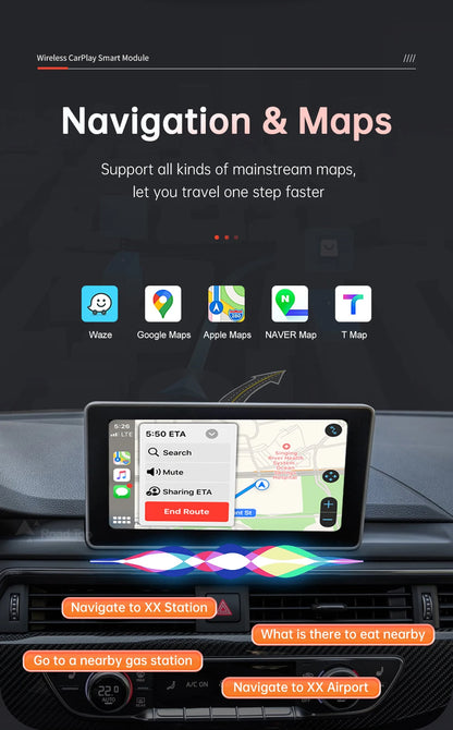 Road Top Wireless CarPlay pentru Audi A4 A5 2016-2019, cu Android Auto Mirror Link AirPlay Bluetooth Cameră inversă Funcții GPS