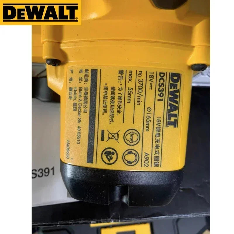 DEWALT DCS391 Fierăstrău circular fără fir Instrument nu Mașină de tăiat multifuncțională pentru prelucrarea lemnului Ferăstrău electric Instrument electric DCS391N