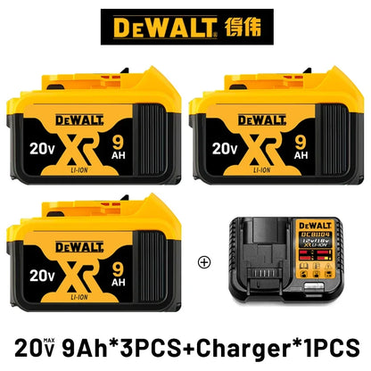 High Rate 100% Genuine Dewalt 20V Battery, 2AH 5AH 6AH 9AH Rechargeable Lithium Ion Battery, Dewalt DCB200 Power Tool Battery