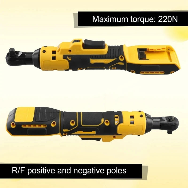 Clé à cliquet électrique 220 N.M Visseuse sans fil 3/8 pouces Vis de retrait d'impact Écrou Outils électriques pour batterie Dewalt 18 V 20 V