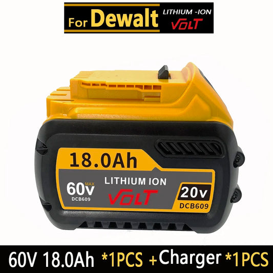 DCB209 MAX Flex volt. Pentru baterie originală Dewalt DCB606 DCB205 DCB206 DCB209 DCB182 Baterie pentru scule electrice 20V/60V Baterie 18000mAh