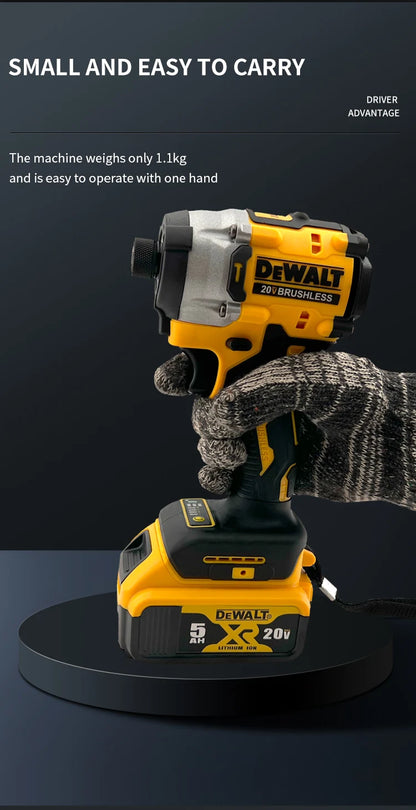 Mașină de găurit compactă cu acumulator DEWALT DCF860, baterie de 20 V, fără perii, cu perii, unelte electrice