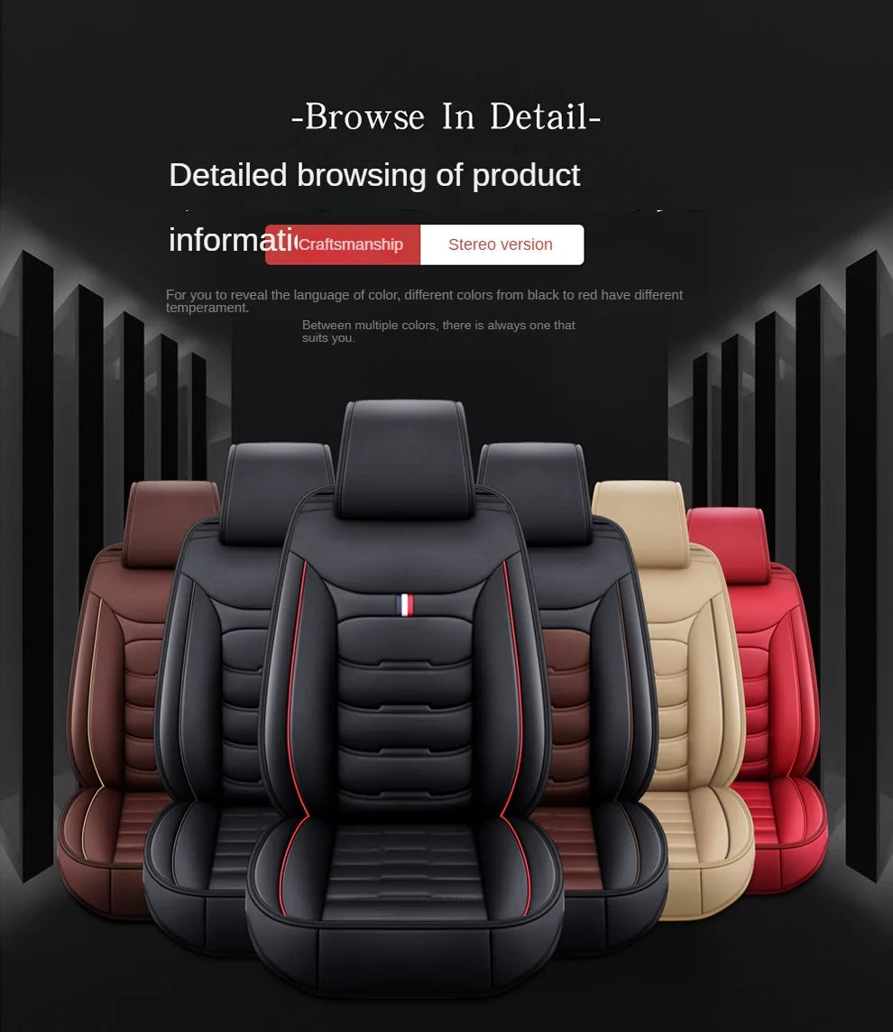 Universal Car Seat Cover for NISSAN Qashqai Juke Leaf Armada Altima Cube Dualis Tiida Bluebird Auto Accessories Interior