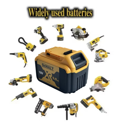 Batterie rechargeable au lithium DEWALT 18 V 9 000 mAH Tournevis électrique compact sans balais Perceuse à main Perceuse à percussion DCB206 DCB205 DCB