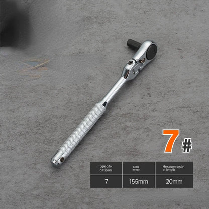 Professional Ratcheting Wrench Set 180° Rotating Head for Quick Two-way Directional Use - Multi-functional Hexagon Wrench