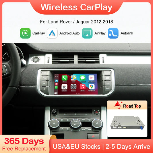 Wireless Carplay Android Auto Mirror Link AirPlay Navigation Ai Box pentru Land Rover/Jaguar/Range Rover/Evoque/Discovery 2012-2018