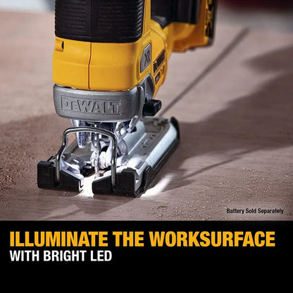 Ferăstrău cu rulare DEWALT DCS334 Ferăstrău cu perii 20V MAX cu mâner în D Ferăstrău cu rulare cu viteză variabilă Instrument electric multifuncțional DCS334B