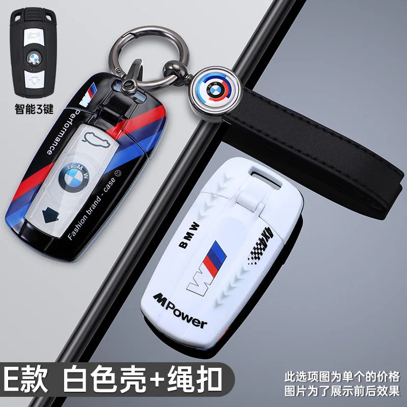 Fashion Racing Style Design Car Key Case Cover For BMW E90 E60 E70 E87 3 5 6 Series M3 M5 X1 X5 X6 Z4 E71 E72 E88 E89 E91 E92 Z4