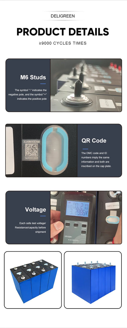 Poland In Stock 9000 Cycles Lifepo4 Battery CALB280AH 310AH Grade A  DIY Battery 12V 24V 48V Rechargeable Battery Solar EV