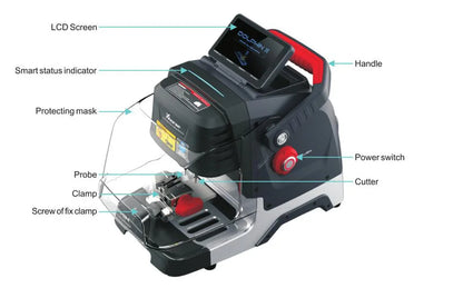 Xhorse Dolphin XP005L XP-005L Dolphin II Key Cutting Machine Plus VVDI Key Tool Max Pro With MINI OBD Tool Function