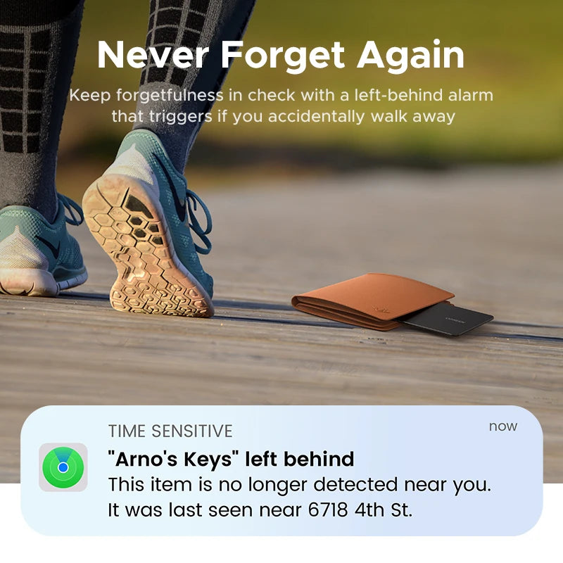 Cardul UGREEN Security SmartTrack Funcționează cu Apple Find My Wallet Tracker Bluetooth Căutare telefon Rezistent la apă (numai iOS)