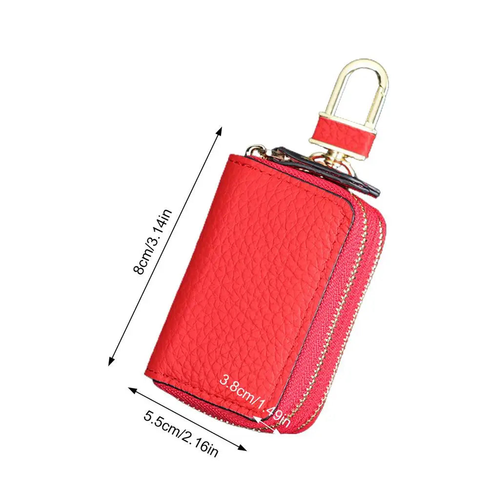 Car Key Case Signal Blocker Case Faraday Box Anti-Hacking Anti-Theft Key Fob RFID Signal Blocking Bag Leather Pouch Case Blocker