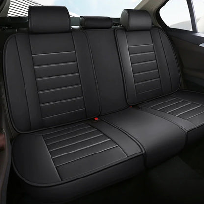 Full Set Car Seat Covers PU Leather Front&Rear Split Bench Protector Four Season Universal Fit Most Car SUV Car Accessories