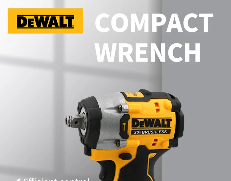 DEWALT DCF921 20V Cheie cu impact fără perii 1/2 inch Burghiu electric fără fir Uneltă electrică multifuncțională cu viteză variabilă