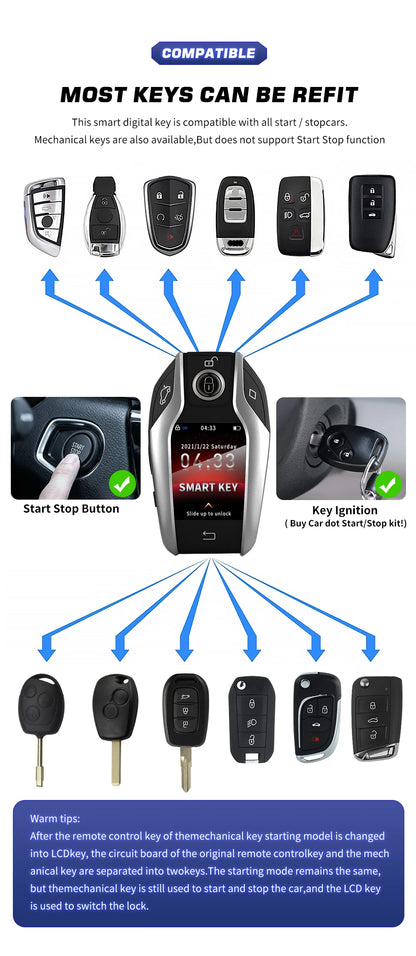 YIQIXIN OBD Universal Modified LCD TK800 Smart Key For Mercedes-Benz BMW Buick Audi Cadillac Lexus Land Rover Kia Toyota Remote