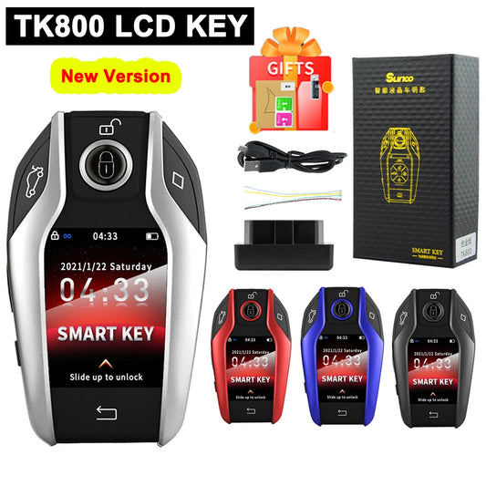 TK800 OBD Modified Smart LCD Key For  BMW Mercedes-BenzBuick Audi Cadillac Lexus Land Rover Kia Toyota Universal Remote Keyless